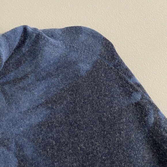 Moth Anthropologie S Blue Tie Dye Alpaca Blend Slouchy Dolman Cowlneck Sweater - Picture 6 of 10
